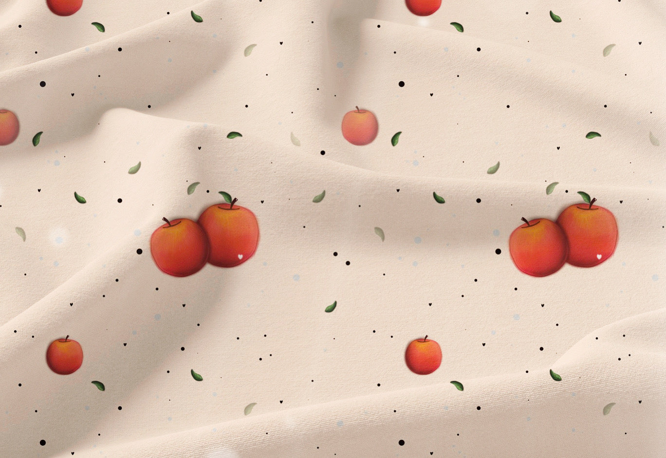 Kleiner Apfel Stoff Eigenproduktion